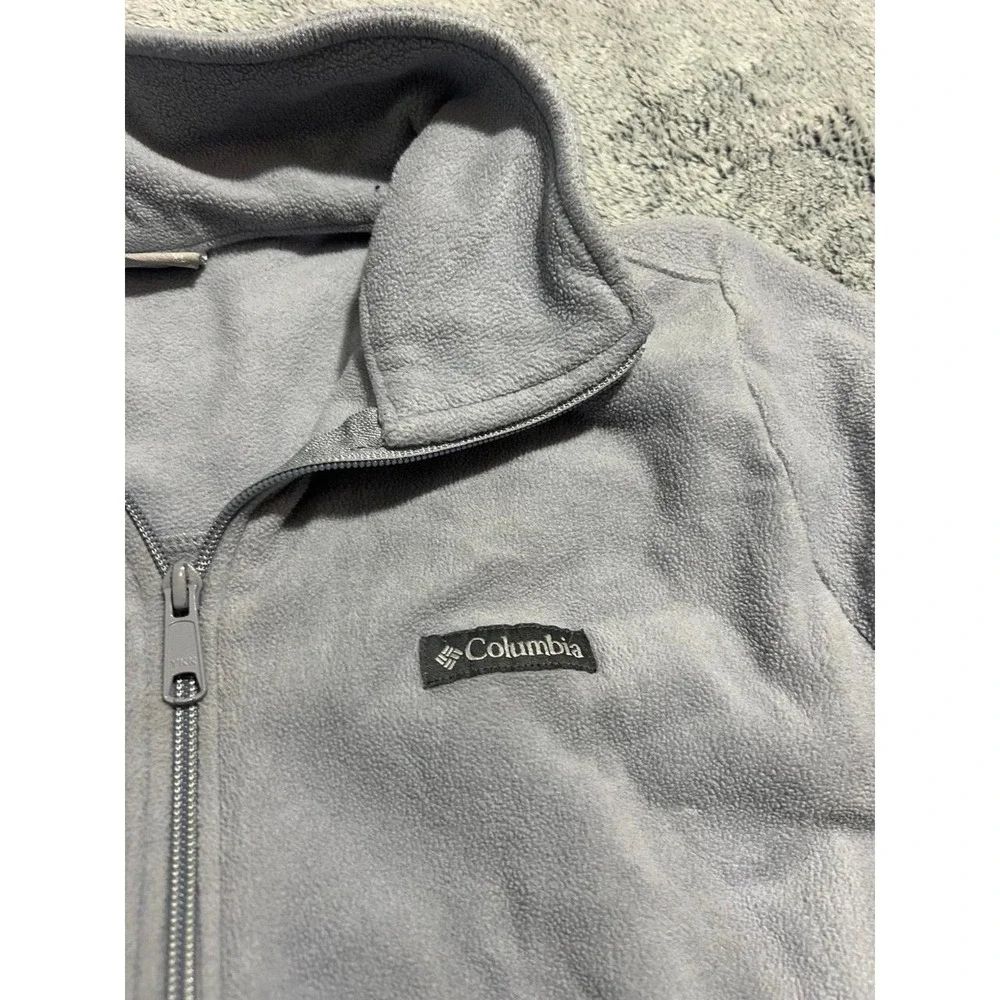 Columbia Women's XL Gray Benton Springs Full Zip Fleece Jacket Outdoor